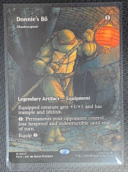 Donnie's Bo - Shadowspear (Borderless) TMNT Source Material MTG PZA #17 NM/M - Image 1