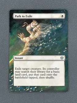 Path to Exile MTG Lorwyn Eclipsed Commander Hand Painted Borderless Altered Art - Image 1