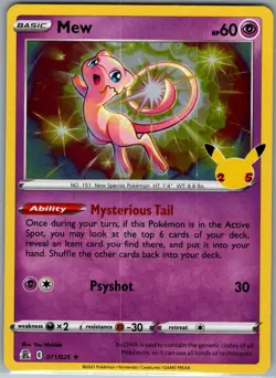 Mew 011/025 Celebrations - Pokemon Card - NM - Image 1