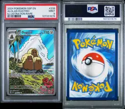 2024 Pokemon Surging Sparks - ALOLAN DUGTRIO - Illustration Rare #208 MINT PSA 9 - Image 3
