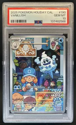 2023 Pokemon SV Paradox Rift Vanillish #190/182 PSA 10 - Image 1