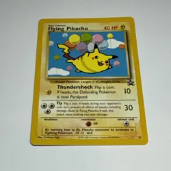 Pokemon Flying Pikachu WOTC Black Star Promo - Image 1