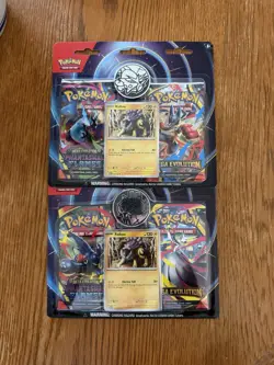 2x New Pokemon Phantasmal Flames & Mega Evolution 2 Pack Blisters Sealed - Image 1