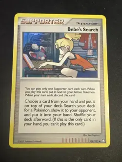 2007 Pokemon Diamond Pearl Mysterious Treasures Bebe's Search Holo Rare #109/123 - Image 1