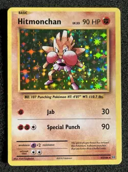 HITMONCHAN Pokemon 62/108 XY Evolutions Holo Rare MP - Image 1