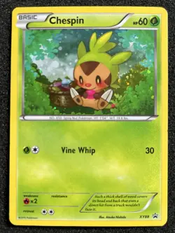 CHESPIN Pokemon XY88 Collector Chest Holo Promo LP - Image 1