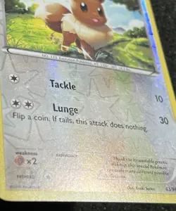 EEVEE Pokemon 63/98 Ancient Origins Reverse Holo LP - Image 3