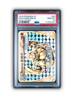 2016 Pokemon XY Evolutions Machamp BREAK 60/108 Holo Rare PSA 10! - Image 1