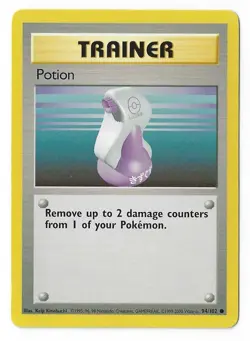 Potion 94/102 - Base Set - 4th print - Pokemon TCG - WoTC - 1999-2000 - LP - Image 1