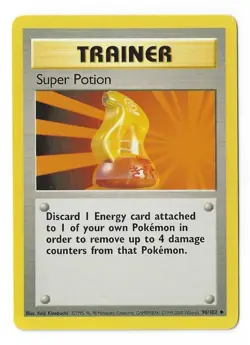 Super Potion 90/102 - Base Set - 4th print - Pokemon TCG - WoTC - 1999-2000 - LP - Image 1