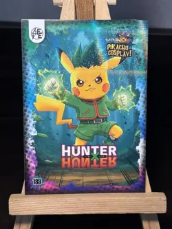 Hunter Hunter Pikachu #189 Galaxy Holo - Electric Pikachu Cosplay Pokemon ZL13 - Image 1