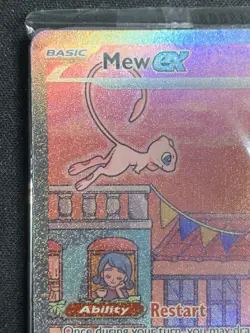 Mew EX SVP 053 Pokemon TCG Scarlet Violet 151 Black Star Promo Full Art SEALED - Image 2