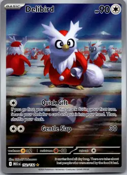 Delibird 152/132 - ME01: Mega Evolution Illustration Rare Pokemon TCG NM - Image 1