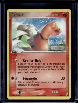2006 Pokemon EX Legend Maker Torkoal Reverse Holo #27/92 - Image 1