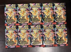 Pokemon TCG Ascended Heroes Booster pack lot x10 - Image 1