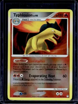 2007 Pokemon DP Mysterious Treasures Typhlosion Reverse Holo #16/123 - Image 1