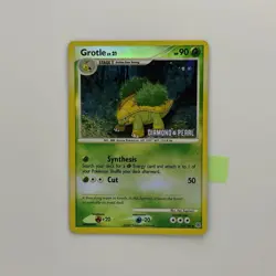 Grotle 49/130 Pokemon TCG Diamond and Pearl Reverse Holo Uncommon Stamped MP - Image 1