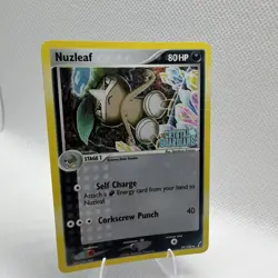 Pokemon Nuzleaf 39/100 Holo - Stamped 2006 Crystal Guardians-LP - Image 1