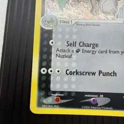 Pokemon Nuzleaf 39/100 Holo - Stamped 2006 Crystal Guardians-LP - Image 5