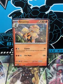 Pokemon TCG Arcanine SVP Black Star Promos SVP011 Holo Promo Cosmos Holo Rare... - Image 2