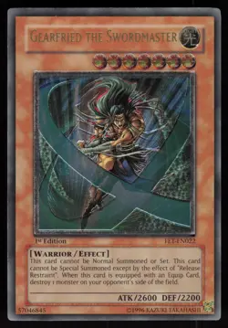 Gearfried the Swordmaster (UTR) FET-EN022 Ultimate Rare 1st Edition Yu-Gi-Oh - Image 1