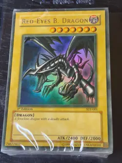 Starter Deck Joey Red-Eyes B. Dragon SDJ-001 FADED! SEALED 1st Edition Yugioh - Image 1