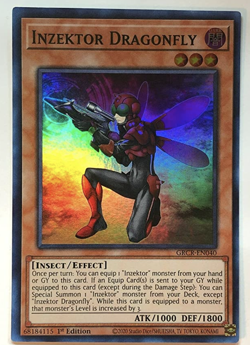 Yu-Gi-Oh! -Inzektor Dragonfly - GRCR-EN040 - Super Rare - 1st Ed-NM/M - New - Image 1