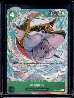One Piece The Azure Sea's Seven Megalo Alternate Art Rare #EB04-018 - Image 1