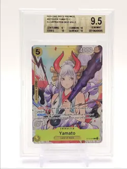 YAMATO 2025 ONE PIECE PROMOS ILLUSTRATION VOL. 2 ST13-016 BGS 9.5 Q1404 - Image 1