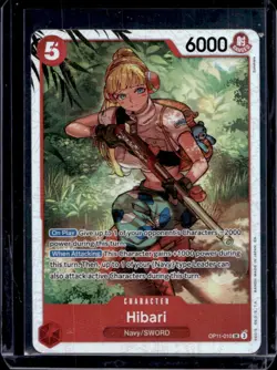 2025 One Piece Hibari Super Rare Alternative Art #OP11-010 - Image 1