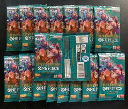 One Piece TCG Two Legends OP-08 Factory Sealed 17 Booster Pack Lot #5 - Image 1