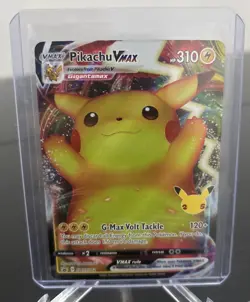 Pokemon Pikachu VMAX SWSH062 Celebrations Black Star Promo Card - Image 3