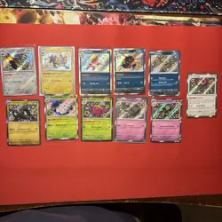 Pokemon Paldean Fates Card Lot (11 Cards) Shiny Rare - Image 1