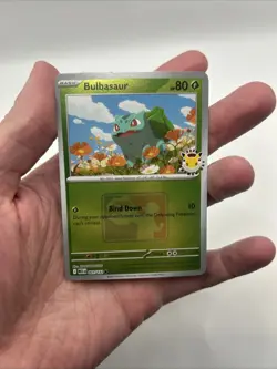 001/132 Bulbasaur 2026 Pokemon Day League Stamped Promo Card Mega TCG Play - Image 3