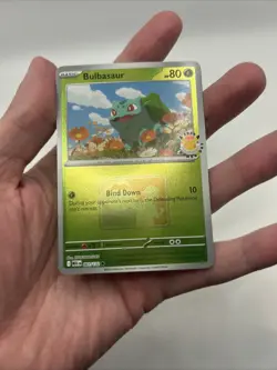 001/132 Bulbasaur 2026 Pokemon Day League Stamped Promo Card Mega TCG Play - Image 4