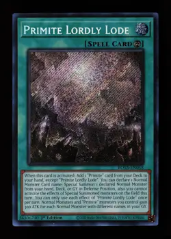 Primite Lordly Lode ROTA-EN058 Secret Rare Rage of the Abyss Yu-Gi-Oh Card - Image 1