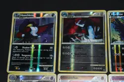 8 Pokemon Card Lot EX-PL Reverse Holos HGSS Undaunted(Metagross, Murkrow+) - Image 2