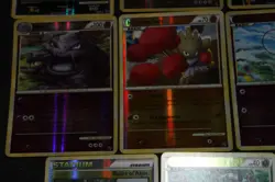 8 Pokemon Card Lot EX-PL Reverse Holos HGSS Undaunted(Metagross, Murkrow+) - Image 4
