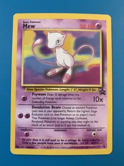 Mew #8 Black Star Promo Rare Vintage Pokemon Card - NM - Image 1