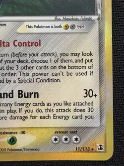 Pokemon TCG Metagross EX Delta Species Holo Rare 11/113 HP 2005 Vintage Card - Image 4