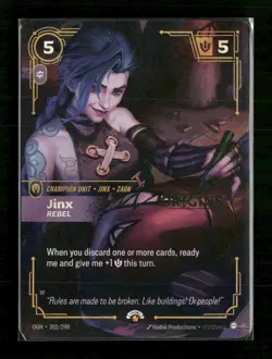 Jinx - Rebel #202/298 - Riftbound Promotional Cards TCG - Image 1