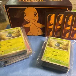 Obsidian Flames 88% Nearly Complete Base Master Set (222 Cards) 68-RH w/ETB - Image 1