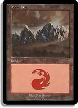 Mountain (EURO a Italy) Promo NM Land Special MAGIC THE GATHERING CARD ABUGames - Image 1