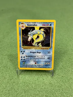 Pokemon TCG Gyarados Holo Rare Card Base Set 6/102 - Image 1