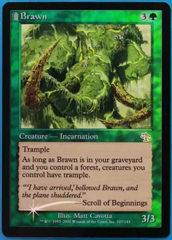 Brawn FOIL Judgment NM Green Uncommon MAGIC GATHERING CARD (ID# 510639) ABUGames - Image 1
