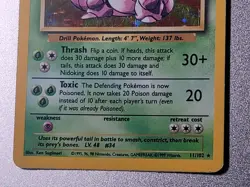 Pokemon Card TCG Nidoking Base Set 11/102 Holo Rare 1999-2000 Wizards Stage 2 LP - Image 3