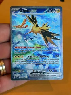 Pokemon card - Zapdos ex 202/165 Sv: Scarlet & Violet 151 Holo - Image 1