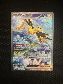 Pokemon card - Zapdos ex 202/165 Sv: Scarlet & Violet 151 Holo - Image 5