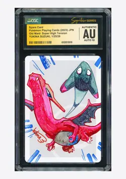Pokemon CGC AUTH AUTO 10 Spare Card Yukina Suzuki 2023 Old Maid Japanese - Image 1