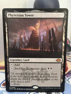 Magic the Gathering Phyrexian Tower Modern Horizons 3 Mythic Card NM Condition - Image 1